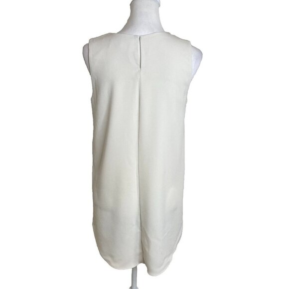 Amanda Uprichard Blouse High Low White Ivory Sleeveless Top Size Small - Picture 4 of 8